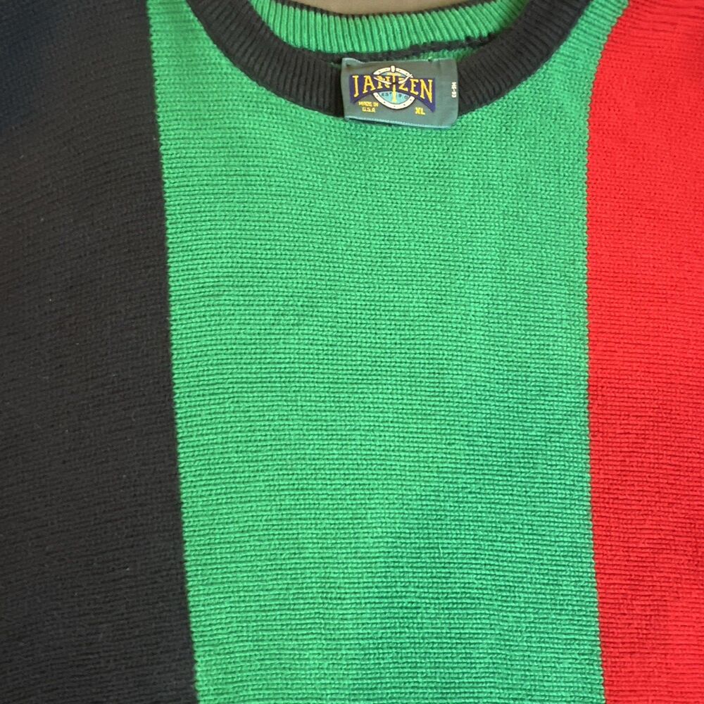 Vintage Jantzen Sweater Color Block USA  XL